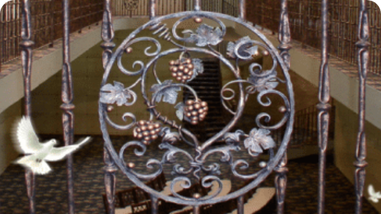 Gate at mausoleum